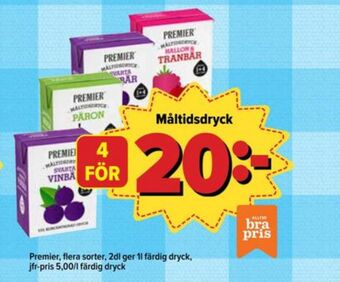 Östenssons Premier fruktdryck erbjuda