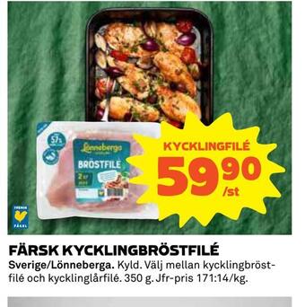 Coop Färsk kycklingbröstfilé erbjuda