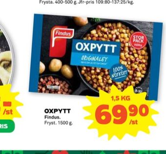 Stora Coop Findus färdigrätter erbjuda