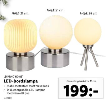 Lidl LED-Bordslampa erbjuda