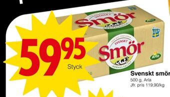 Matöppet Svenskt smör erbjuda