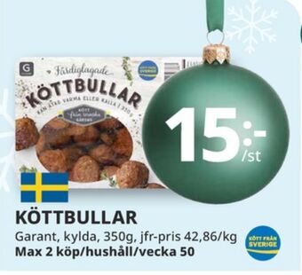 Tempo Garant köttbullar erbjuda