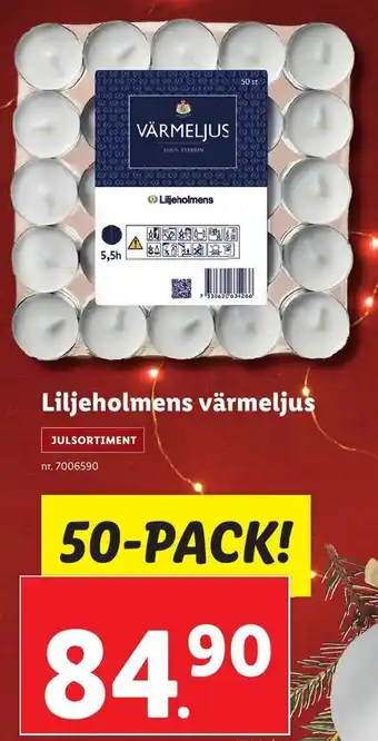Lidl Liljeholmens Värmeljus erbjuda