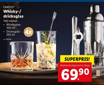 Lidl Whisky-/Dricksglas erbjuda