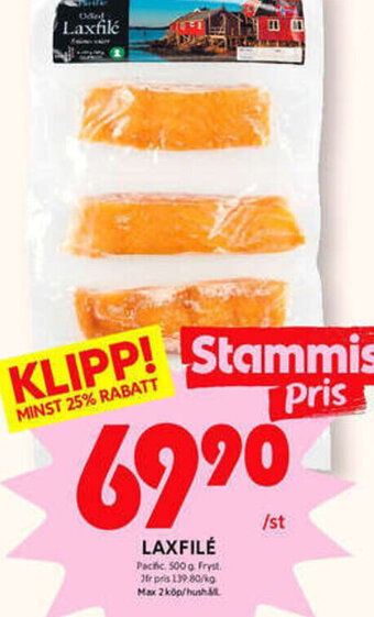 ICA Kvantum Laxfilé erbjuda