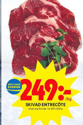 ICA Kvantum Skivad Entrecôte erbjuda