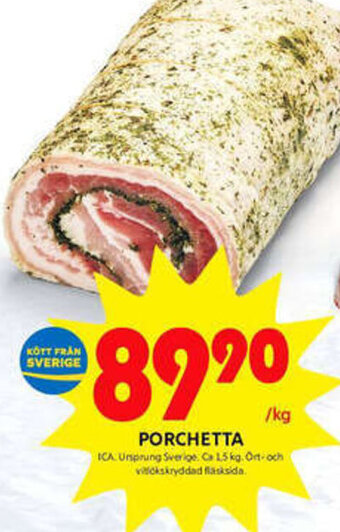 ICA Kvantum Porchetta erbjuda