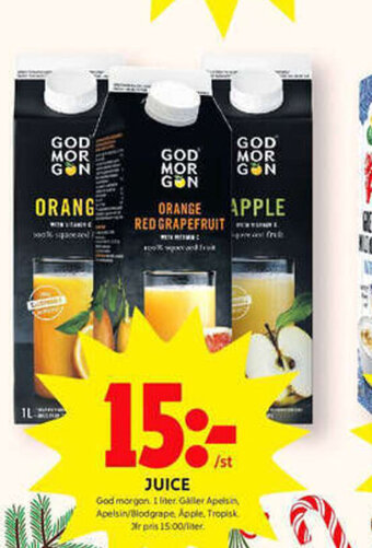 ICA Kvantum Juice erbjuda