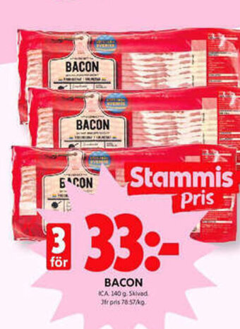 ICA Kvantum Bacon erbjuda
