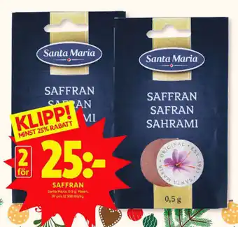 ICA Kvantum Saffran erbjuda