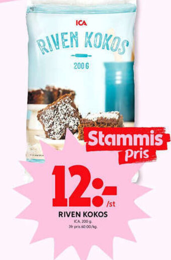 ICA Kvantum Riven Kokos erbjuda