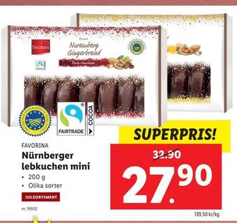Lidl Nürnberger lebkuchen mini erbjuda