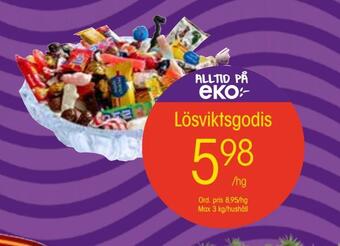 EKO Lösviktsgodis erbjuda