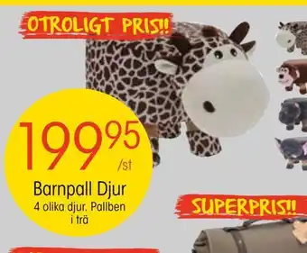 Barnpall djur