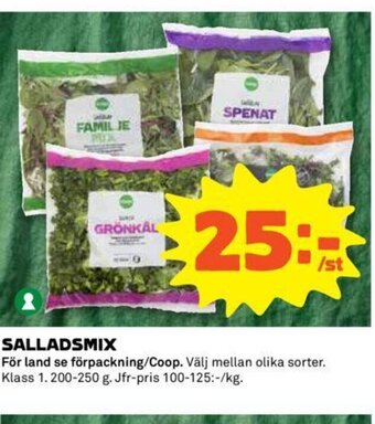 Coop Salladsmix erbjuda