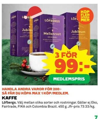 Coop Kaffe erbjuda