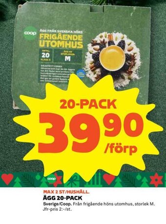 Coop Ägg 20-Pack erbjuda