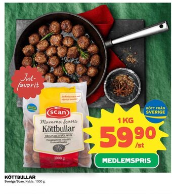 Coop Köttbullar erbjuda