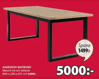 Agerskov Matbord