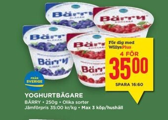 Willys Yoghurtbägare erbjuda