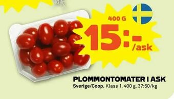 Coop Forum Plommontomater i ask erbjuda