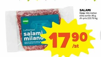 Coop Extra Salami erbjuda