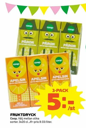 Coop Extra Fruktdryck erbjuda