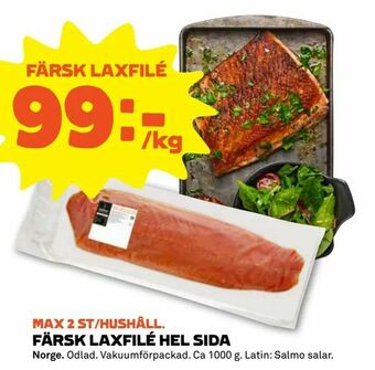 Coop Forum Färsk laxfilé hel sida erbjuda