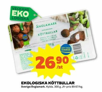 Coop Forum Ekologiska köttbullar erbjuda