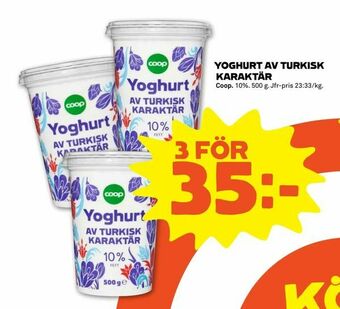 Coop Forum Yoghurt av turkisk karaktär erbjuda