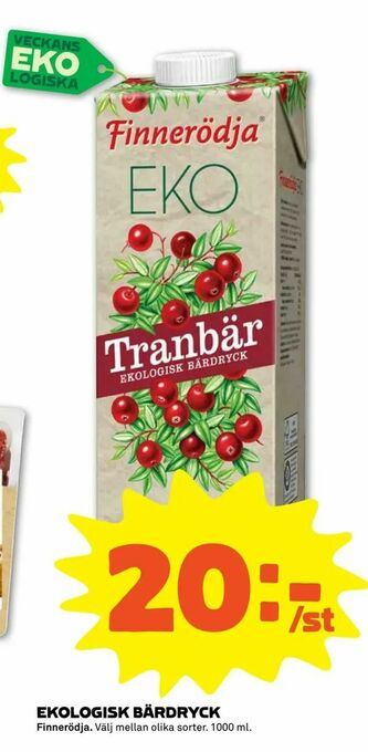 Coop Forum Ekologisk bärdryck erbjuda