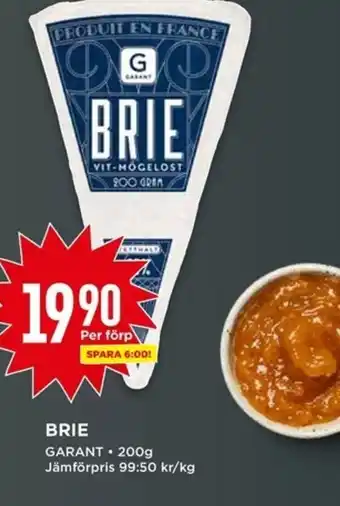 Willys Brie Garant 200g erbjuda