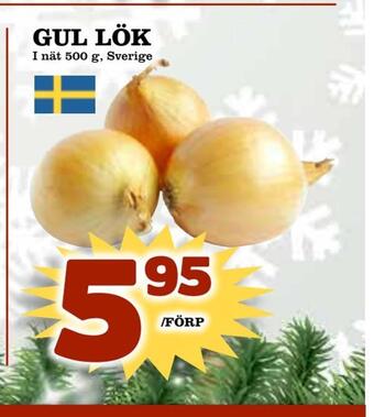 Supergrossen Gul lök erbjuda