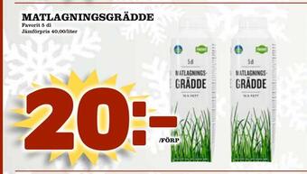 Supergrossen Matlagningsgrädde erbjuda