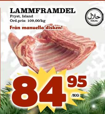 Supergrossen Lammframdel erbjuda