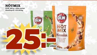 Supergrossen Nötmix erbjuda