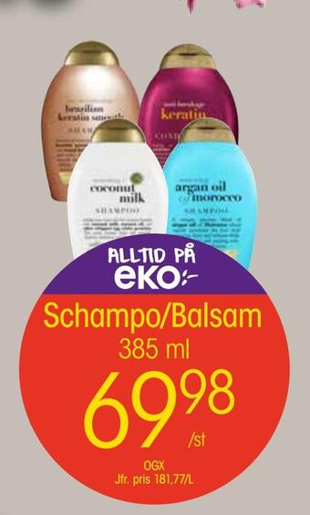 EKO Schampo/balsam erbjuda