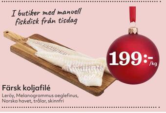 Hemköp Färsk koljafilé erbjuda
