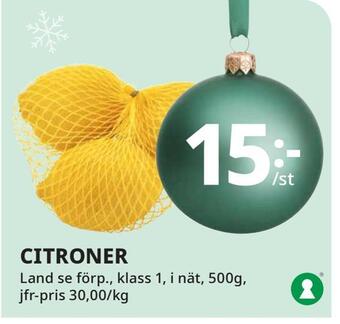 Tempo Citroner erbjuda