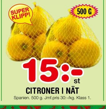 Nya Pulsen Citroner i nät erbjuda