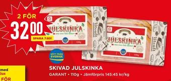 Willys Skivad julskinka erbjuda