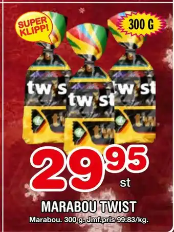 Nya Pulsen Marabou twist erbjuda