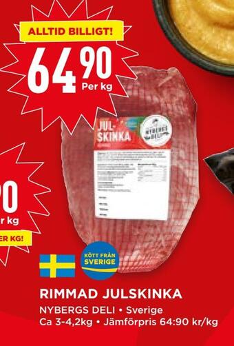 Willys Rimmad julskinka erbjuda