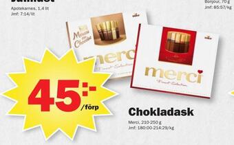 Pekås Chokladask erbjuda