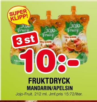 Nya Pulsen Fruktdryck erbjuda