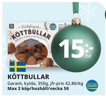 Tempo Köttbullar erbjuda