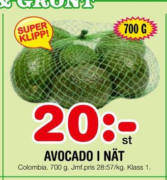 Nya Pulsen Avocado i nät erbjuda