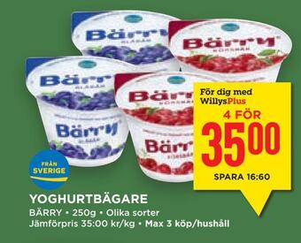 Willys Hemma Yoghurtbägare erbjuda