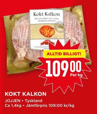 Willys Kokt kalkon erbjuda