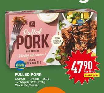 Willys Pulled pork erbjuda